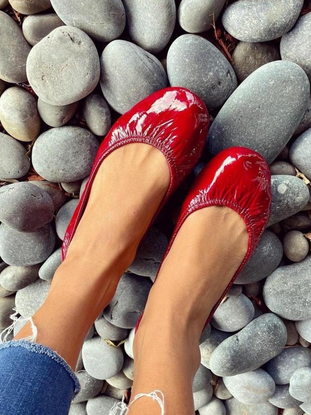 Tieks Ruby Red Patent Leather Women's Ballet Flats